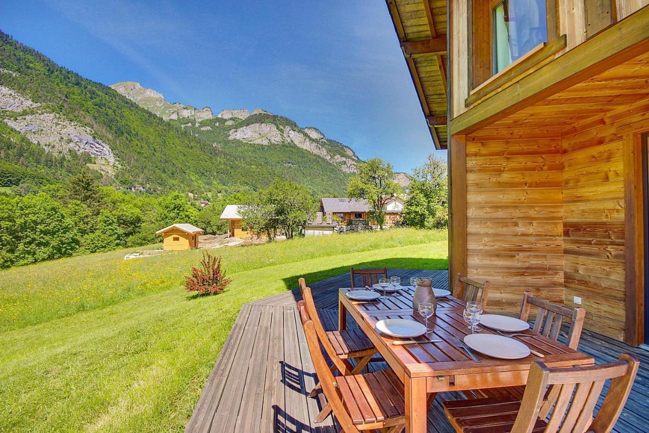 Chalet Wifi - Le Biot - 8 Personnes - Chalet Morand ภายนอก รูปภาพ