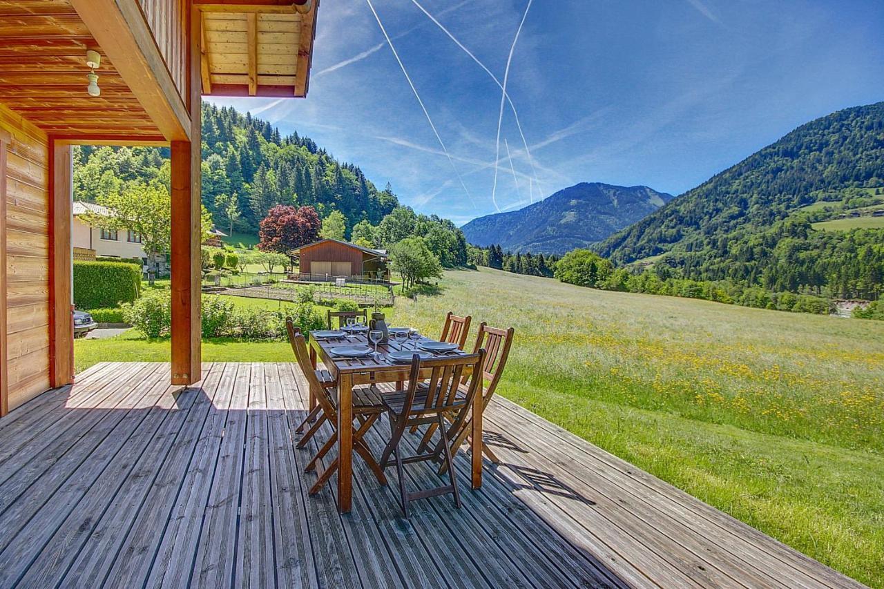 Chalet Wifi - Le Biot - 8 Personnes - Chalet Morand ภายนอก รูปภาพ