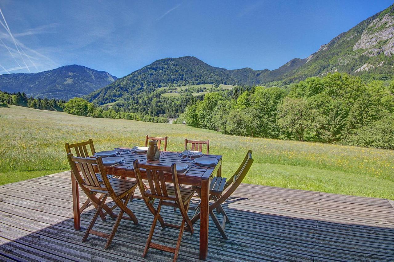 Chalet Wifi - Le Biot - 8 Personnes - Chalet Morand ภายนอก รูปภาพ